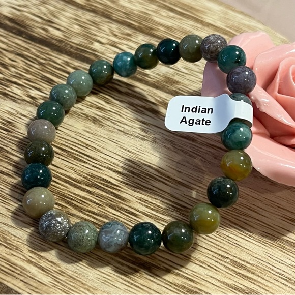 Indian Agate Natural HealingCrystal Bracelet - Picture 2 of 3